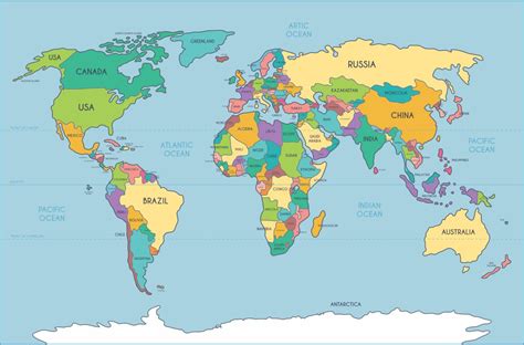 World Map Labeled Simple Printable With Countries Amp Label World Map Worksheet - Label World Map Worksheet