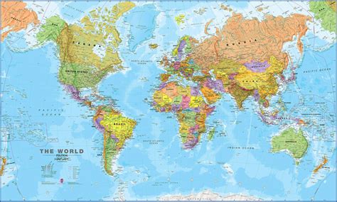World Map Political Map Of The World Nations World Division - World Division