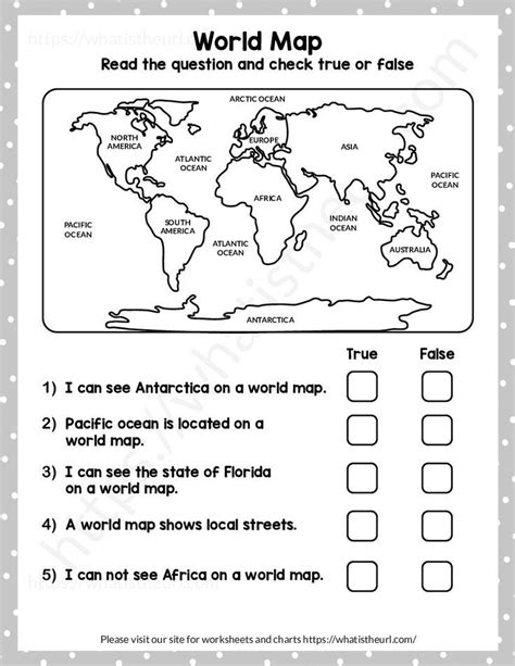 World Map Worksheets For Grade 3 Exercise 1 Map Of The World Worksheet - Map Of The World Worksheet
