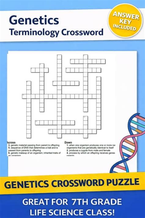 World Of Genetics Crossword Answer Key Calvan