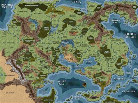 World Of Greyhawk Map