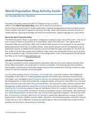 World Population Map Activity Guide Teacherplanet Com Population Map Worksheet - Population Map Worksheet
