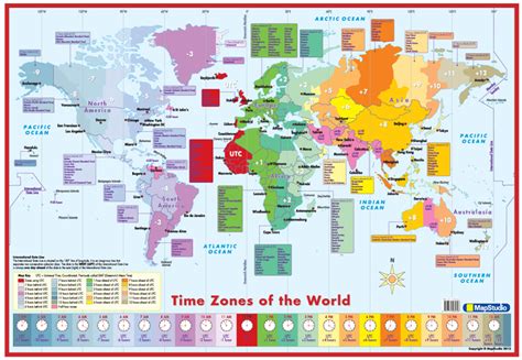 World Time Zones Map