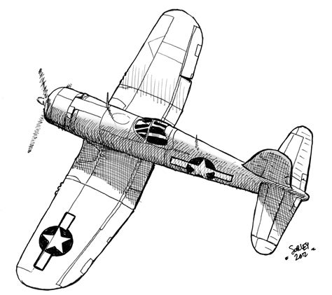 world war 2 planes coloring pages