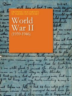 World War Ii Primary Sources