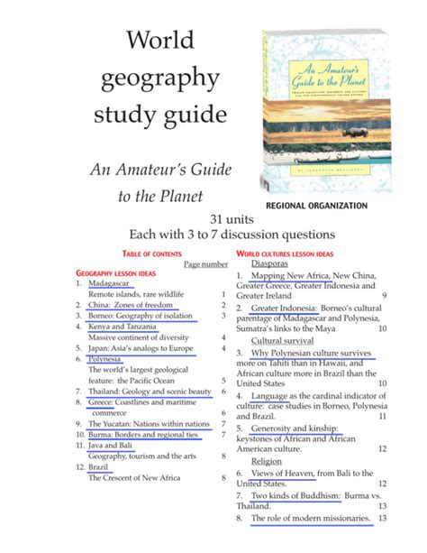 Read Online World Geography Study Guide 9Th Grade Avavan 