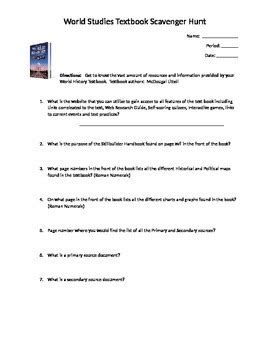 Read Online World History Hunt Answers 