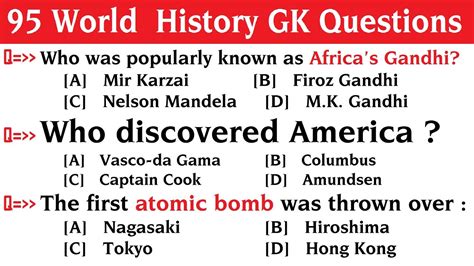 Full Download World History Quiz With Answers 