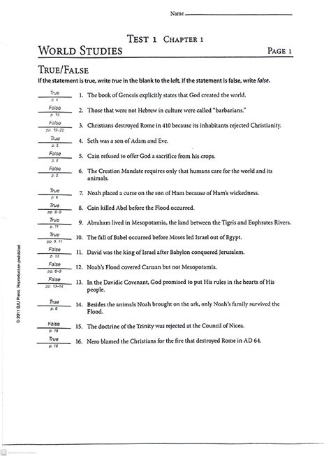 Read Online World Studies Test Answer Key 3Rd Edition 