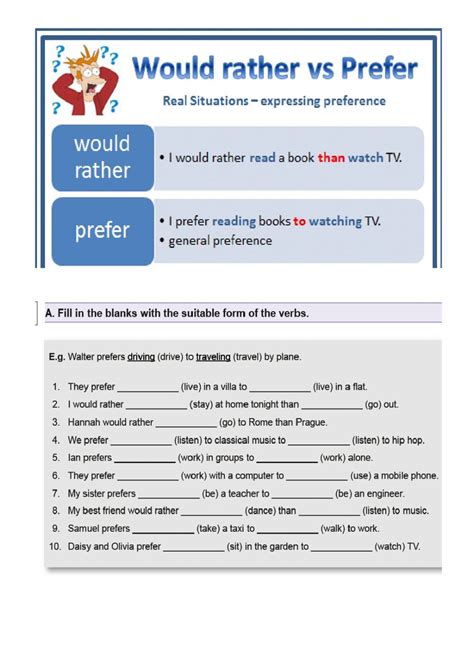 Would You Rather Live Worksheets Would You Rather Worksheet - Would You Rather Worksheet