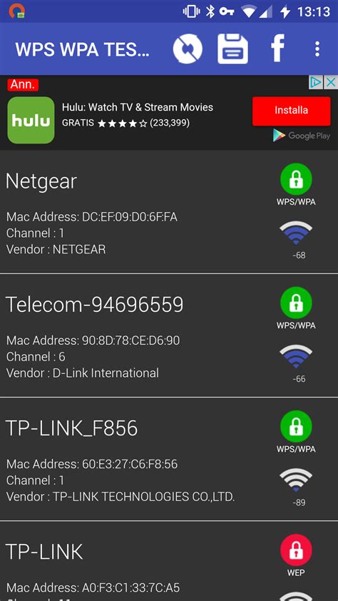 wpa tester android guidance