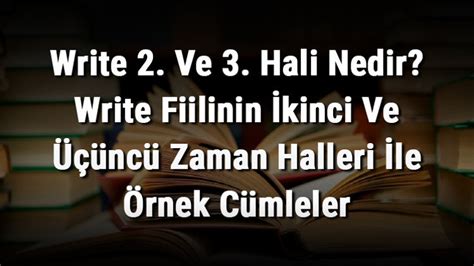 Write 3 Hali
