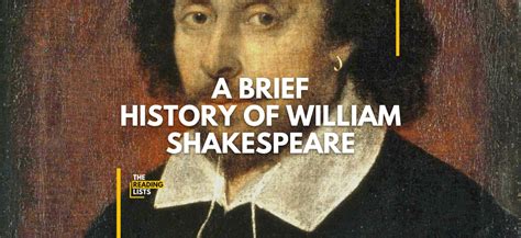 write a brief history of william shakespeare