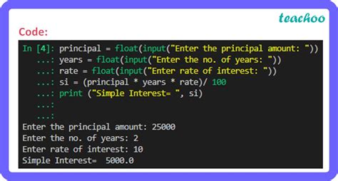 Write A Program To Calculate Simple Interest