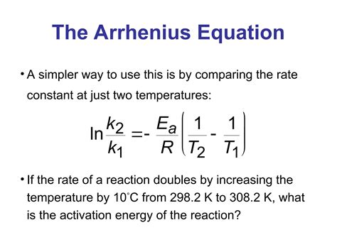 Write Arrhenius Equation