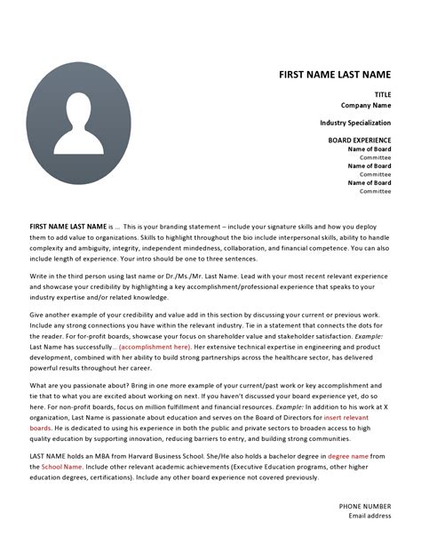 write autobiography examples