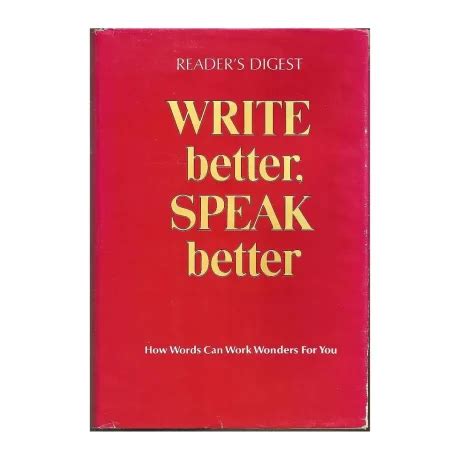 Write Better Speak Better