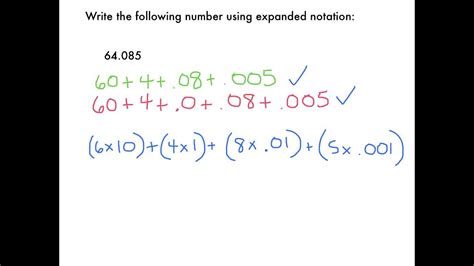Write Decimals In Expanded Notation Youtube Writing Decimals In Expanded Notation - Writing Decimals In Expanded Notation