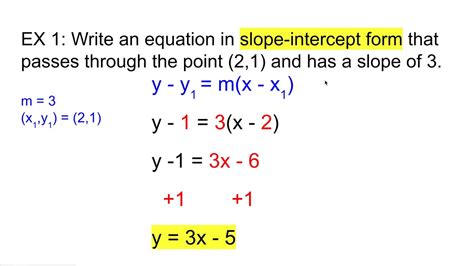 Write Equations In Slope Intercept Form From Tables Writing Linear Equations From Tables - Writing Linear Equations From Tables