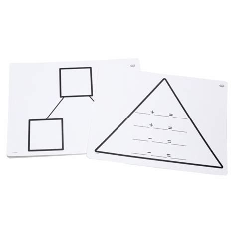 Write On Wipe Off Fact Family Triangle Mats Fact Triangles  Addition - Fact Triangles  Addition