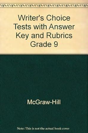 Writer Choice Tests With Answer Key