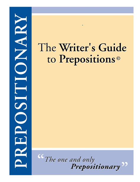 Read Writers Guide To Prepositions Complete Lanemb 