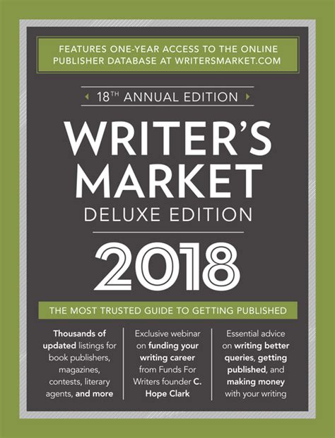 Full Download Writers Market 2018 The Most Trusted Guide To Getting Published 
