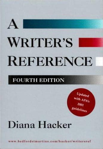 Read Writers Reference 2001 Apa Research And Documents 