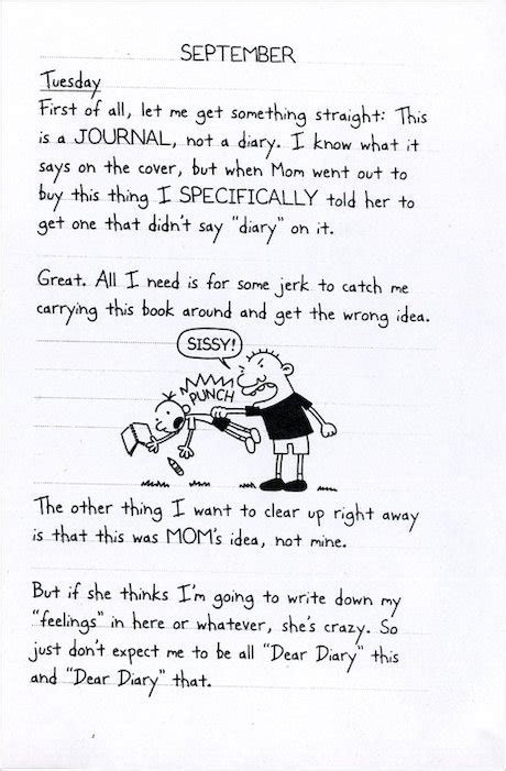 writing a 1 paragraph diary of wimpy