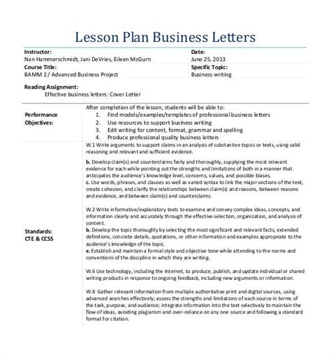 Writing A Business Letter Lesson Plan 9999 65039 Letter Writing Lessons - Letter Writing Lessons