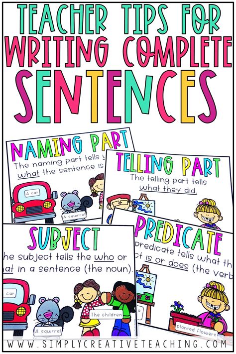 Writing A Complete Sentence Teaching Resources Tpt Writing Complete Sentences Worksheet - Writing Complete Sentences Worksheet