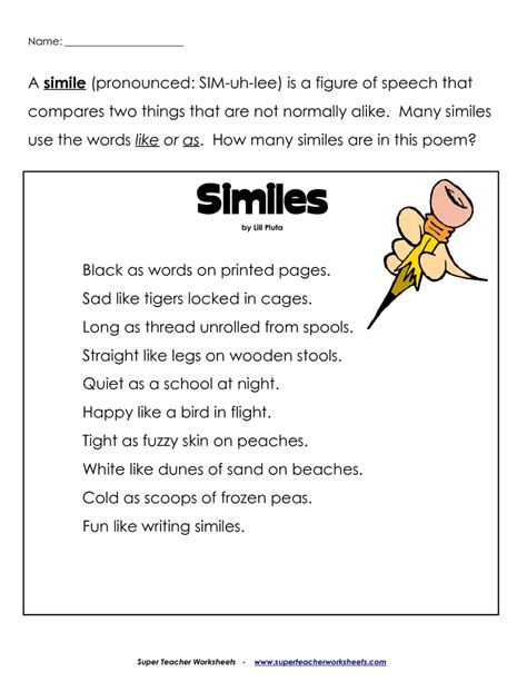 Writing A Simile Poem Worksheet Teach Starter Writing A Poem Worksheet - Writing A Poem Worksheet