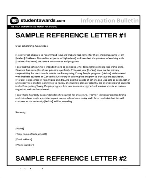 Writing A Student Reference Letter Of Recommendation