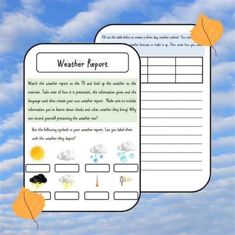 Writing A Weather Report For Kids Worksheet Teacher Today S Weather Report Worksheet Preschool - Today's Weather Report Worksheet Preschool