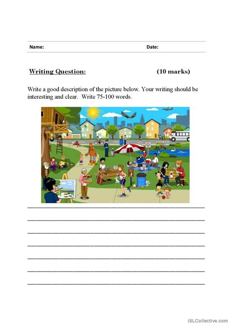 Writing And Picture Description Worksheets For Kindi Primary Picture Description For Grade 3 - Picture Description For Grade 3