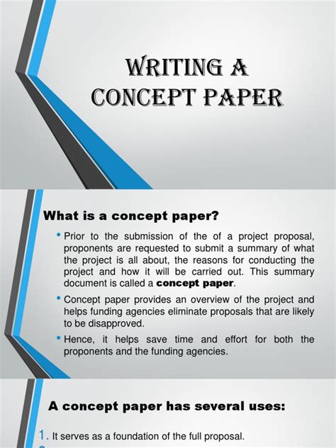 Writing Concept Paper