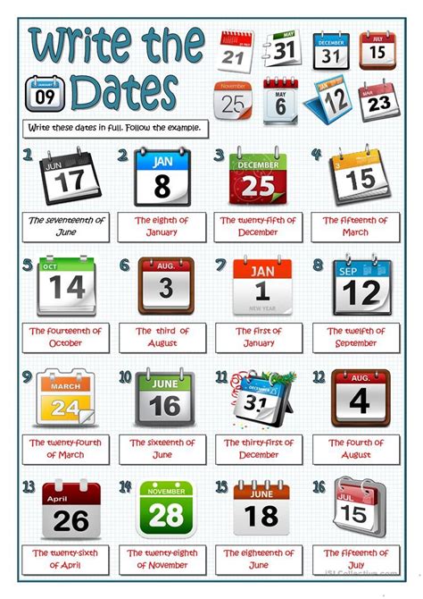 Writing Dates And Times The Blue Book Of Writing Dates - Writing Dates