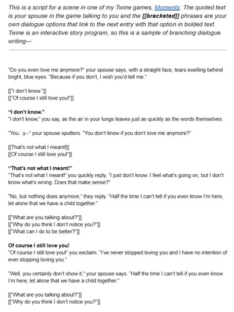 writing dating games script