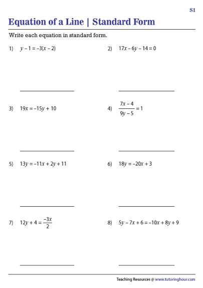 Writing Equations In Standard Form Worksheet   Pdf Writing Linear Equations Kuta Software - Writing Equations In Standard Form Worksheet