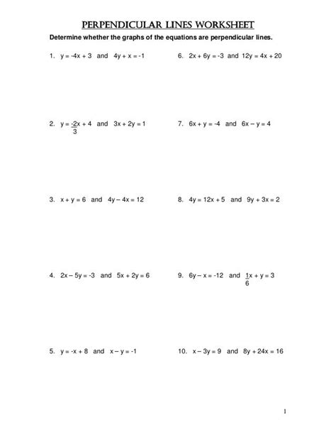 Writing Equations Of Perpendicular Lines Worksheet   Pdf Finding Equations Of Perpendicular Lines Pearson - Writing Equations Of Perpendicular Lines Worksheet