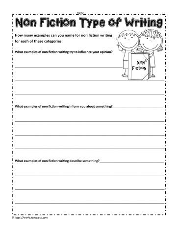 Writing Exercise Fiction Techniques For Nonfiction Characters Nonfiction Writing Exercises - Nonfiction Writing Exercises