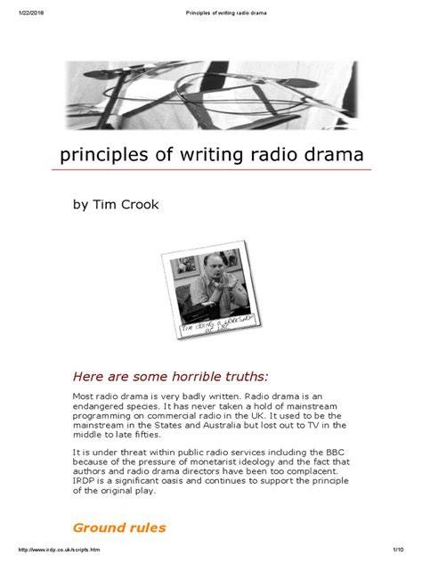 writing for radio 2nd edition how to write plays
