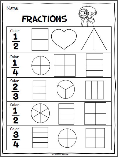 Writing Fractions Worksheets For Grade 2 K5 Learning Second Grade Fractions Worksheets - Second Grade Fractions Worksheets