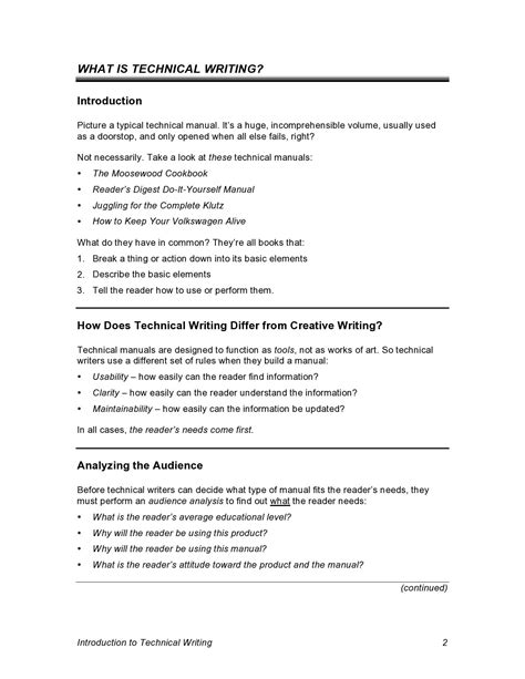 Writing Instructions Technical Writing For Technicians Writing Instructions - Writing Instructions