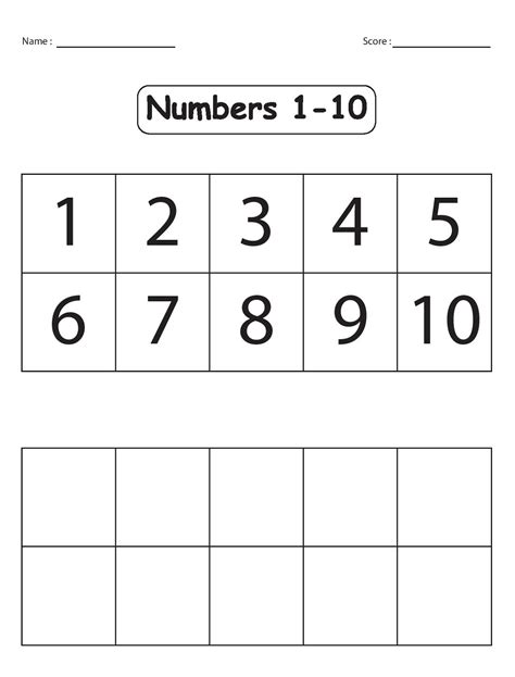 Writing Numbers 1 10 Worksheets Kindergarten Resources Twinkl Writing Numbers To 10 Worksheet - Writing Numbers To 10 Worksheet