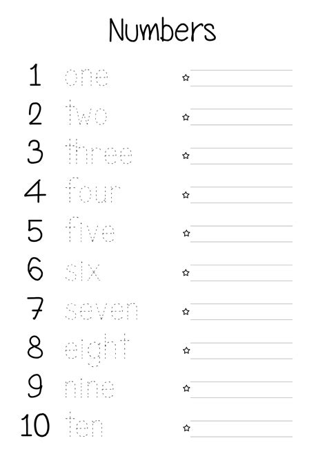 Writing Numbers In Words Worksheet Teacher Made Twinkl Writing Numbers To 10 Worksheet - Writing Numbers To 10 Worksheet