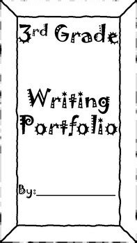 writing portfolio cover 3rd