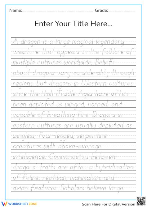 writing practice 5th grade