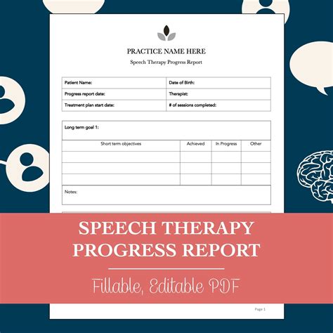 Writing Progress Reports Speech Therapy