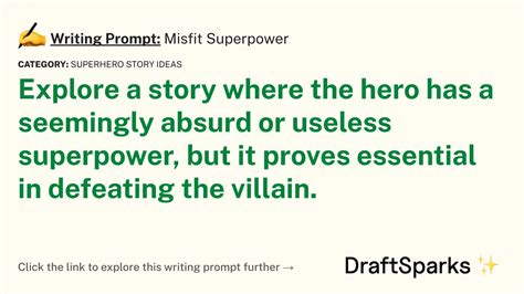 Writing Prompt Absurd Superpower Superpower Writing Prompt - Superpower Writing Prompt